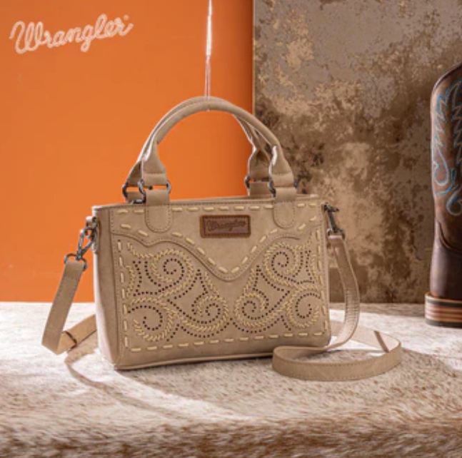 Wrangler Embroidered Swirl MIni Satchel/Crossbody