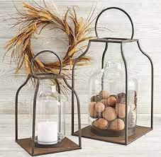Bronze Metal Trapezoid Lantern