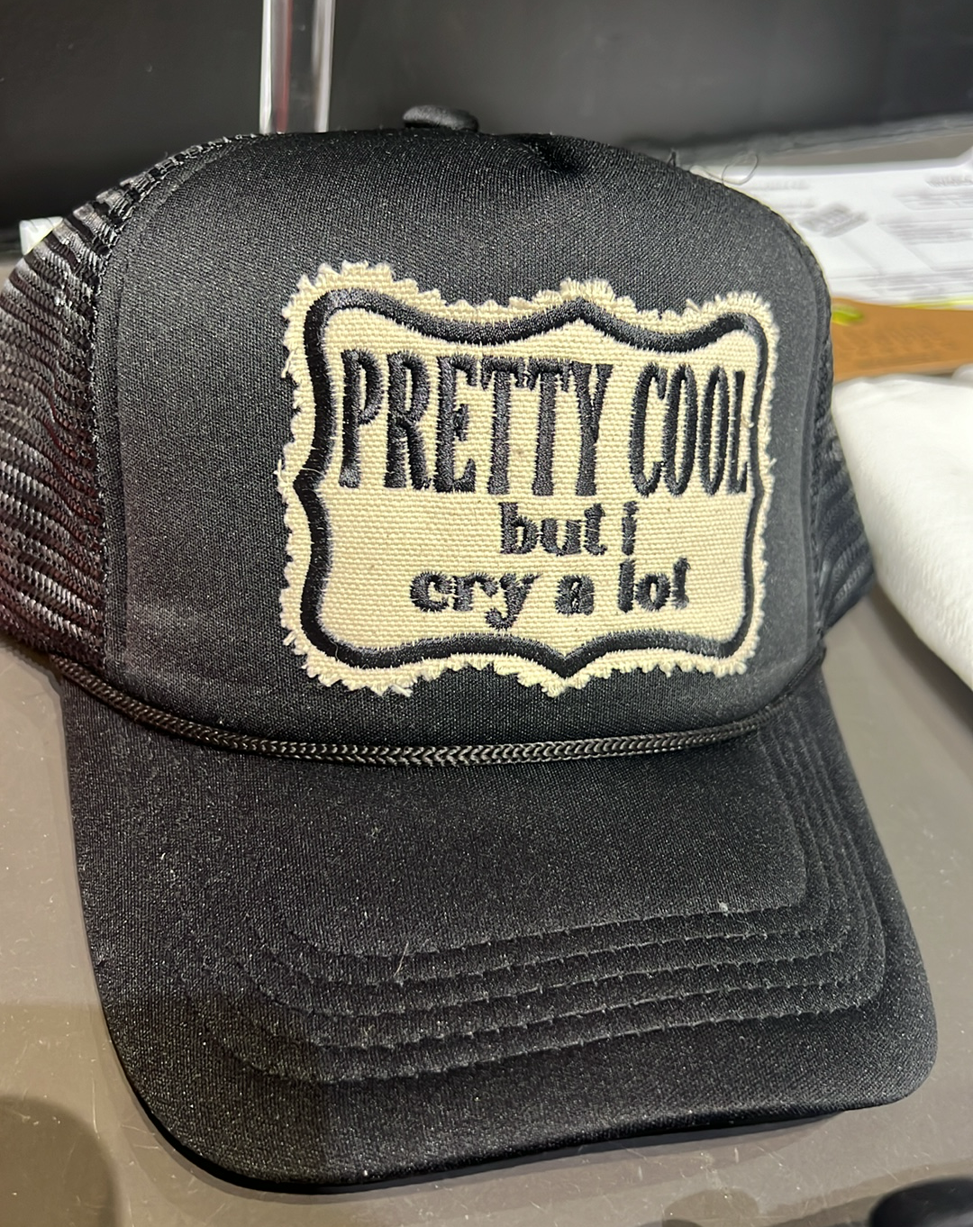 I Cry A Lot Trucker Hat