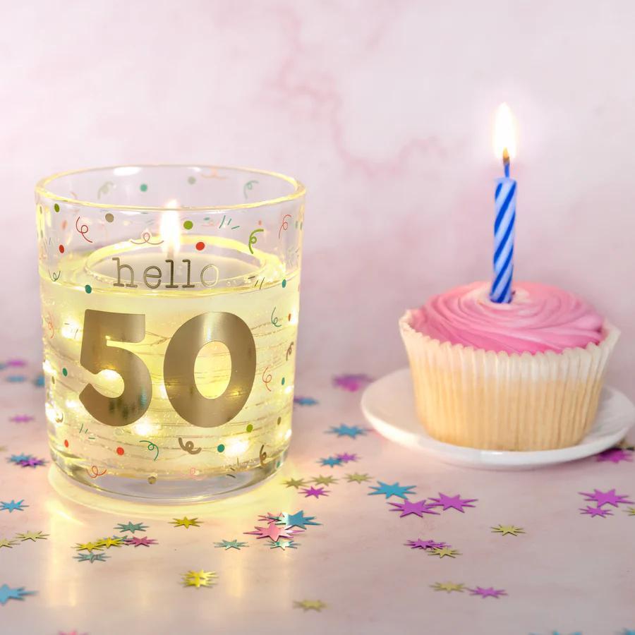 Hello Milestone Birthday 3.5oz Candle