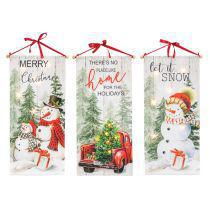 Winter Scene With Lights Banner