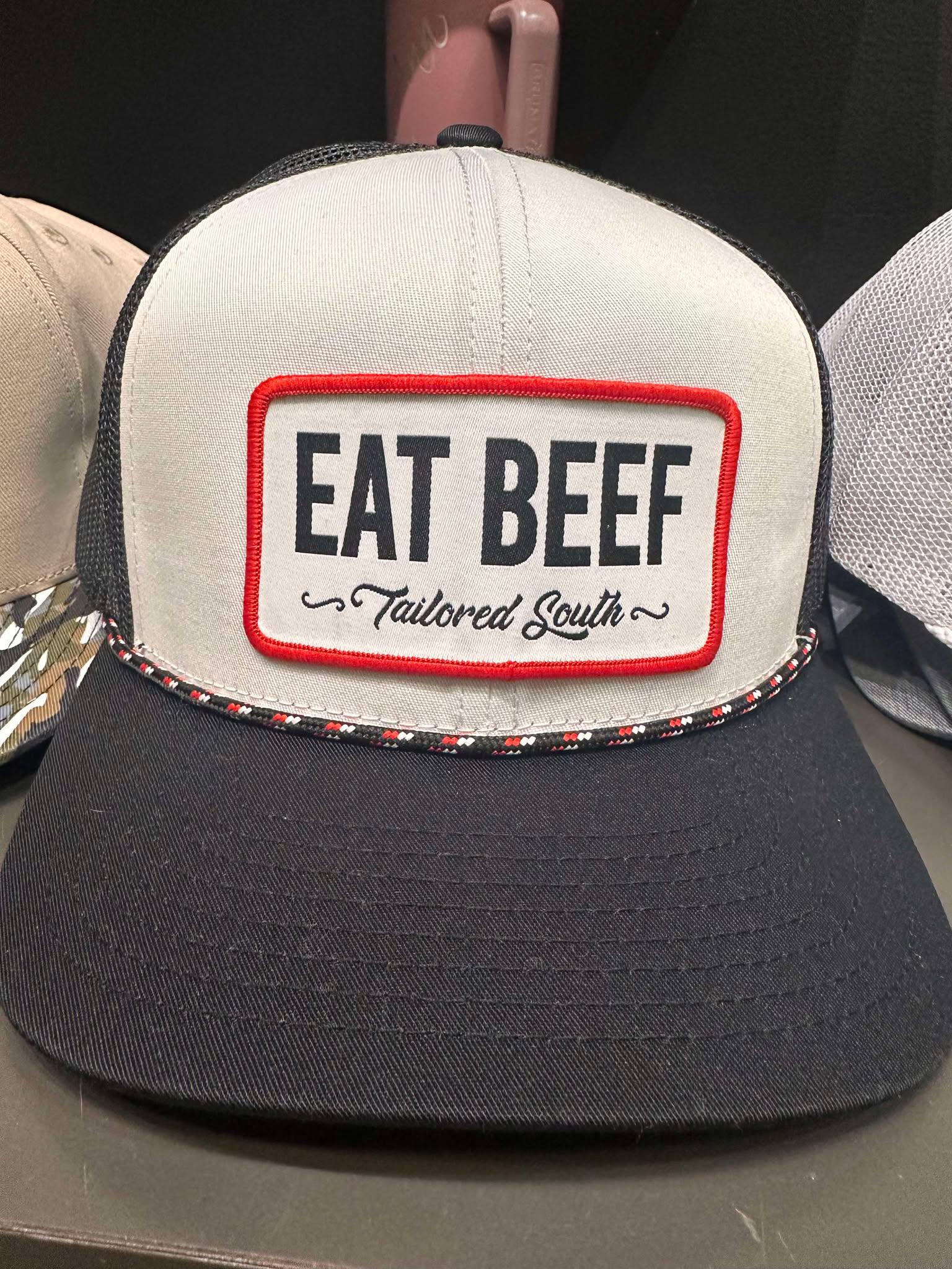 Eat Beef Woven Patch Hat