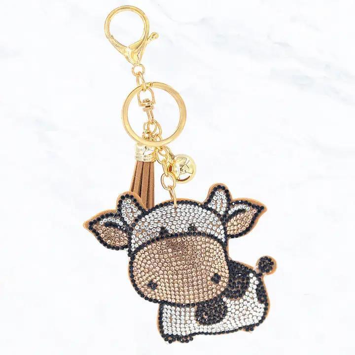 Suzie Q USA Rhinestone Puffy Keychains