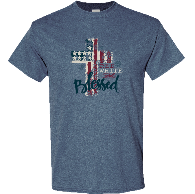 Red, White, & Blessed Tee