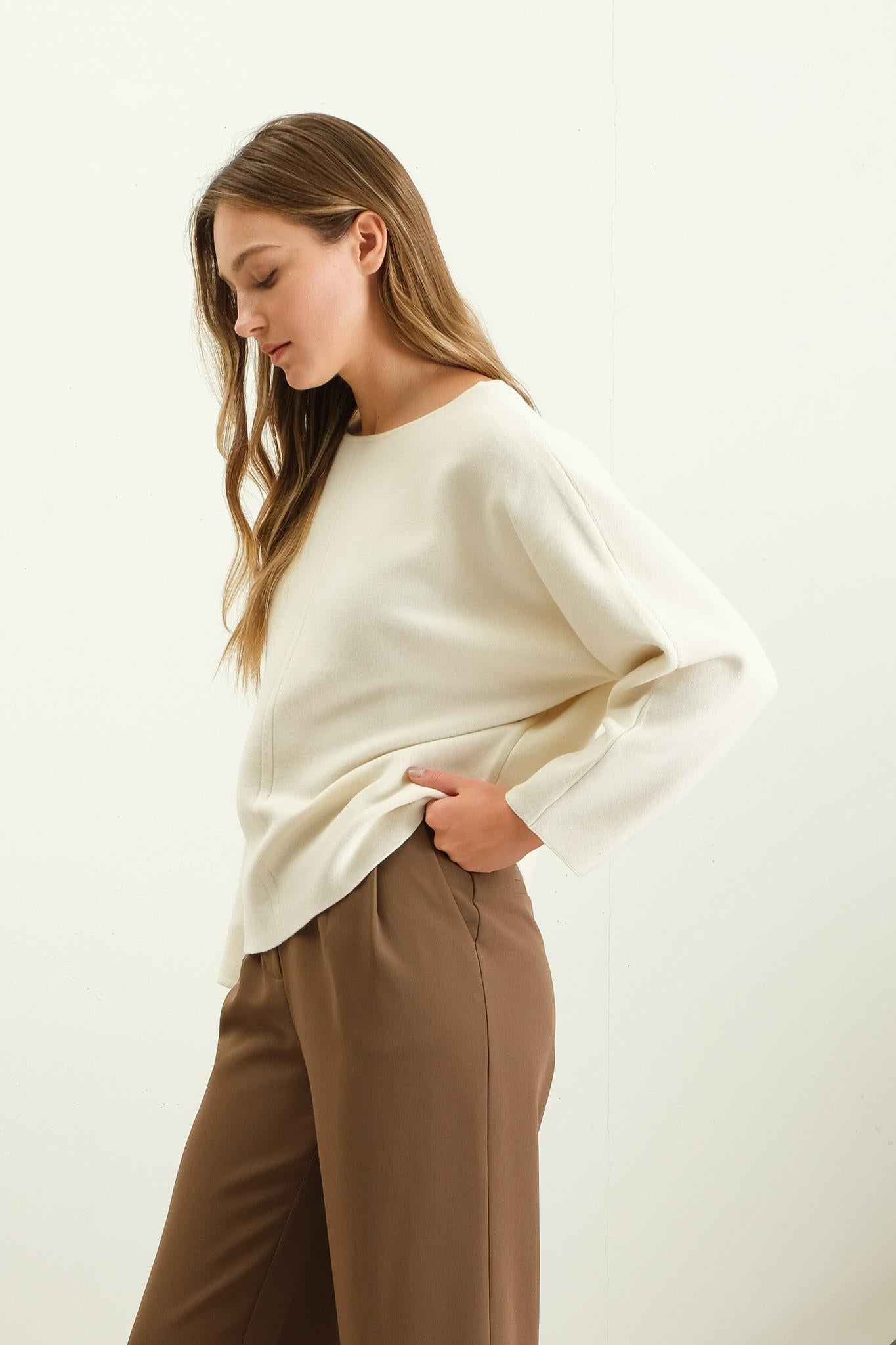 Front Seam Sweater