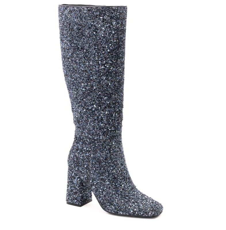 Yolo Sapphire Blue Glitter Boots