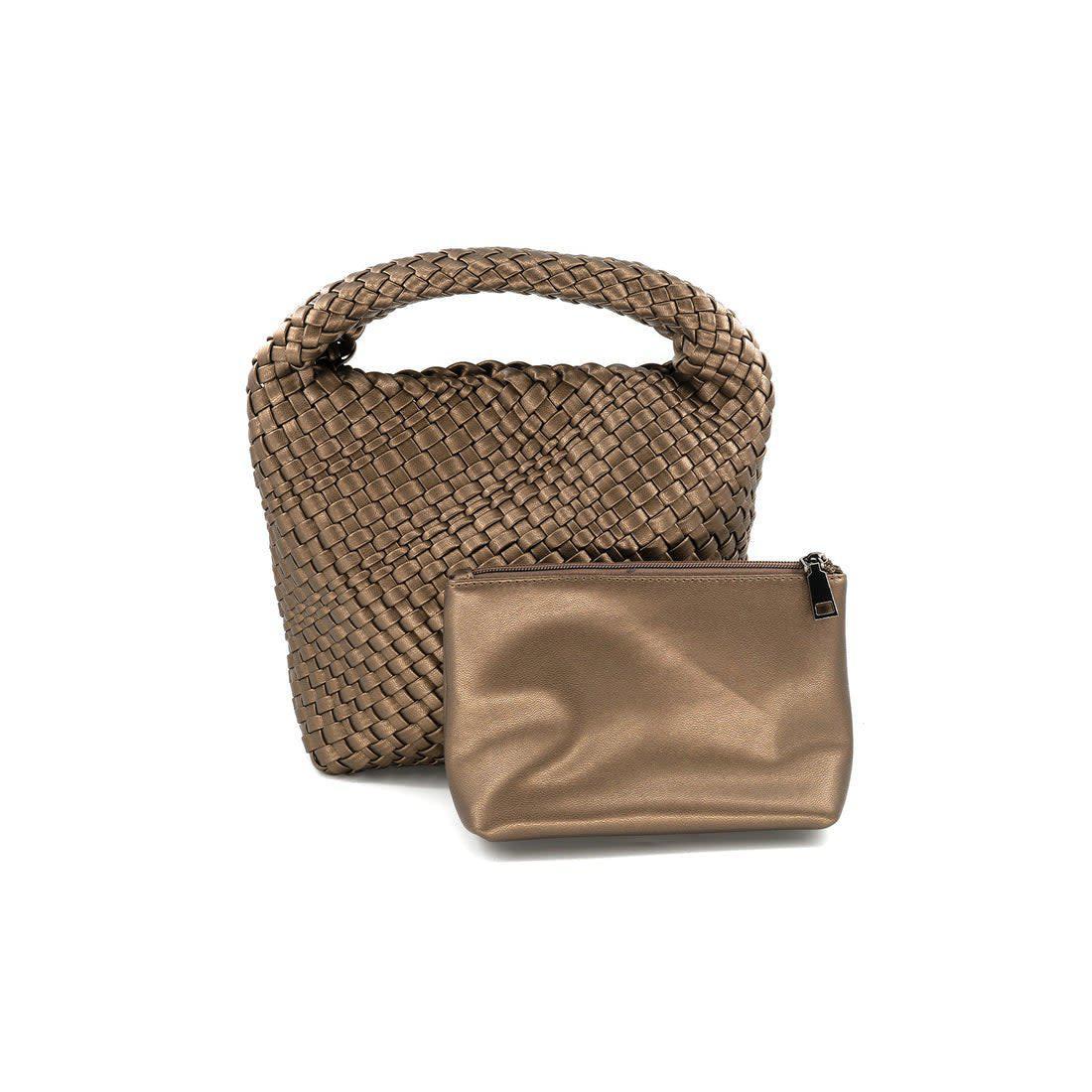 Woven Mini Hobo Bag