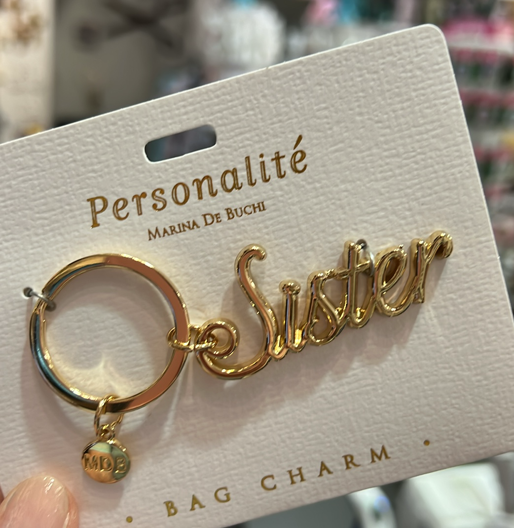 Sister Bag Charm Keyring