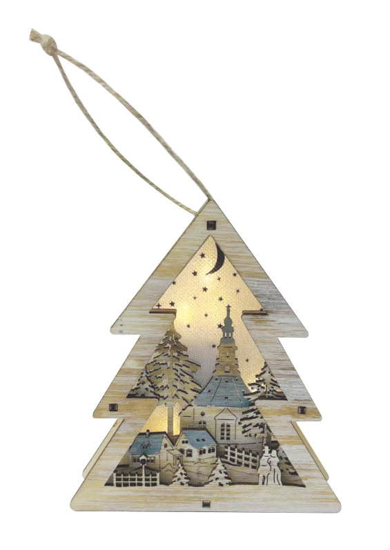 Christmas Tree Lighted Ornament