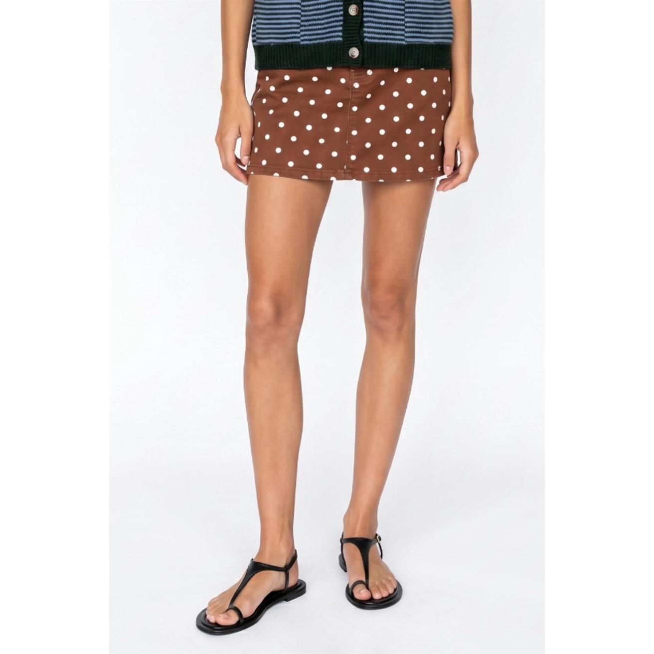 Polka Dot Wrap Skort