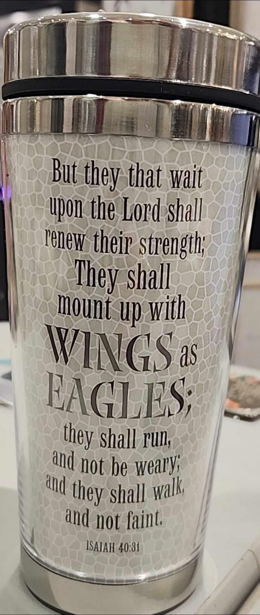 Wings As Eagles Travel Mug