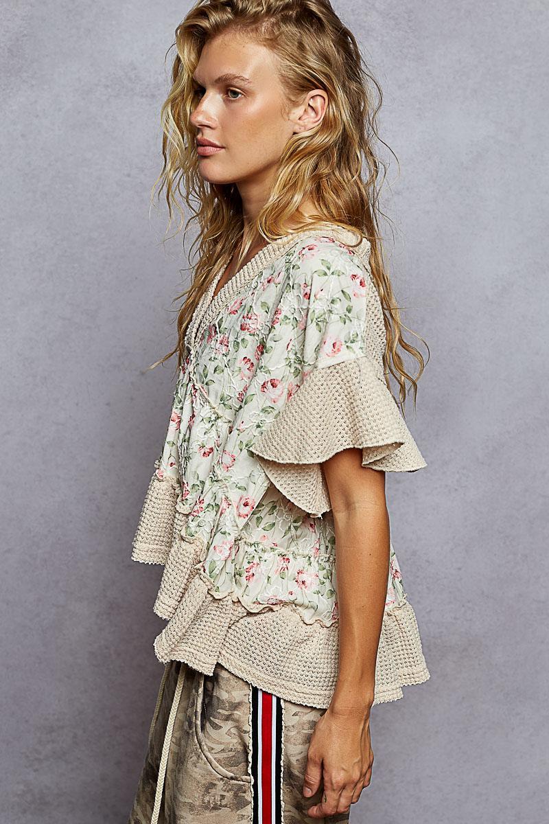 Almond Multi Blouse