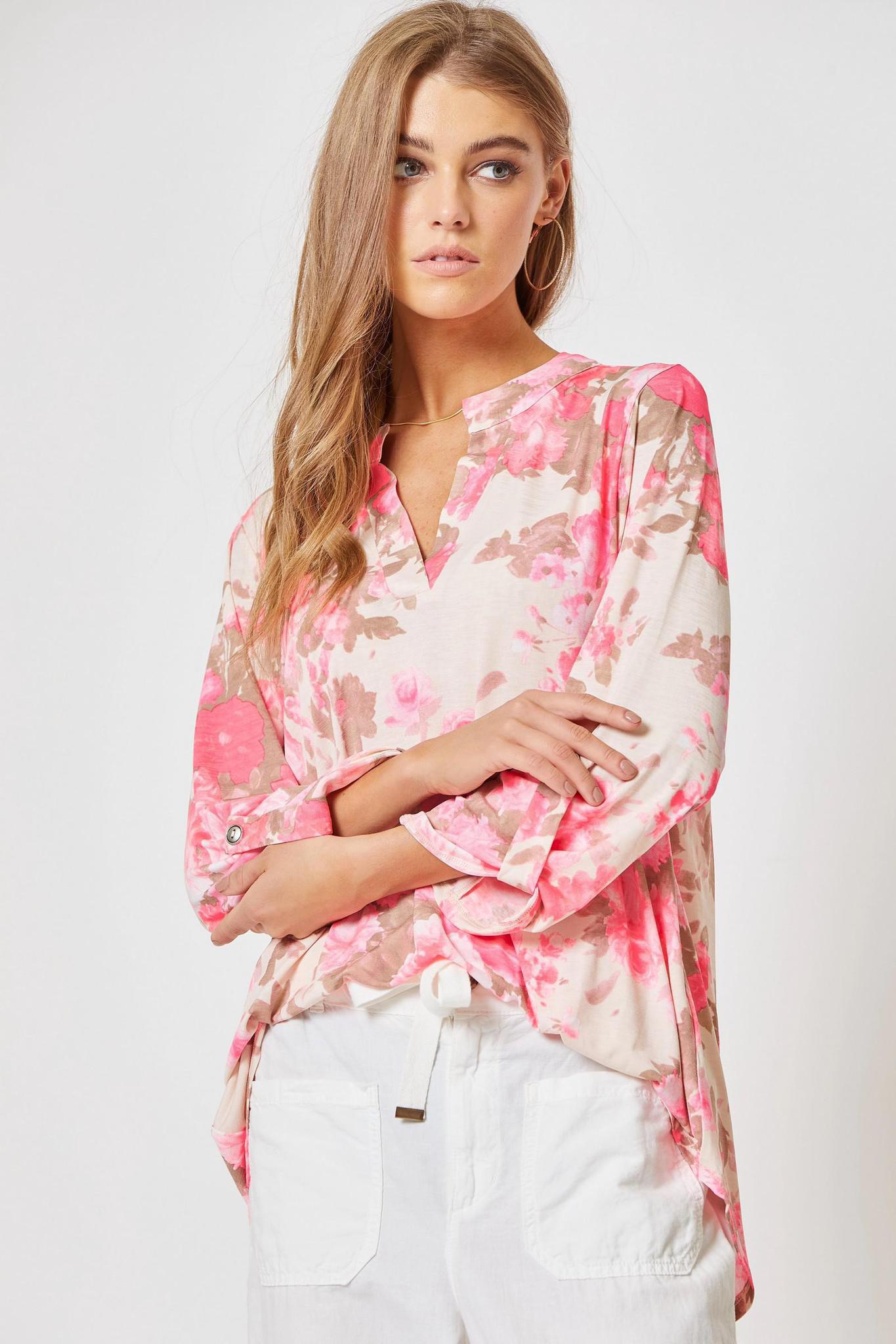 Floral Wrinkle-Free Top