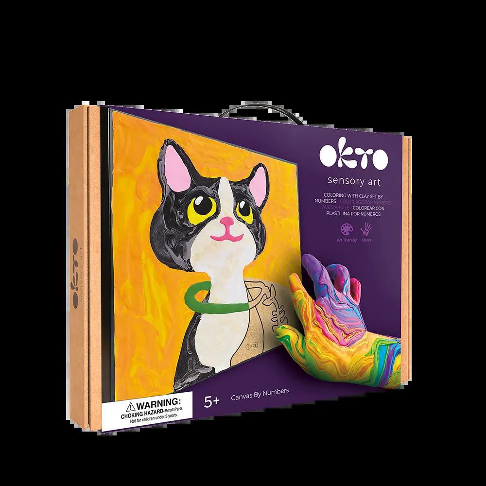OKTO Sensory Art - Coloring Clay Set by Numbers