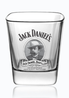 Jack Daniel's Cameo DOF Glass