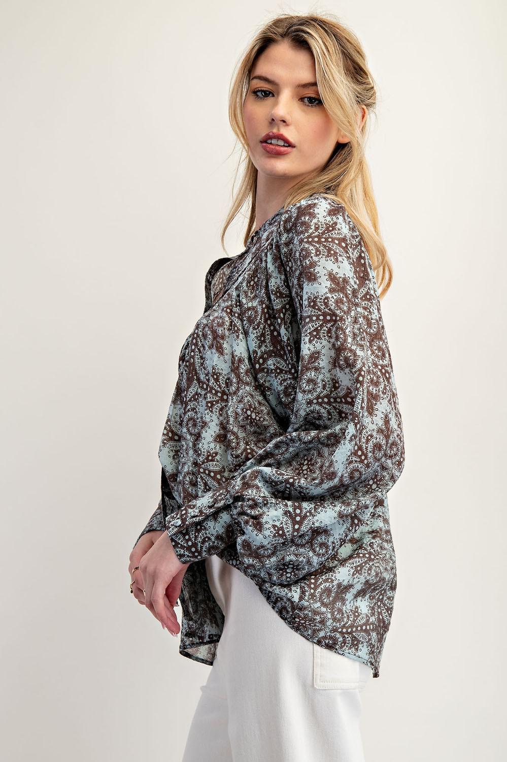 Coco Paisley Printed Blouse