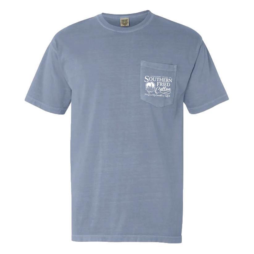 Out in the Field Tee - Ice Blue
