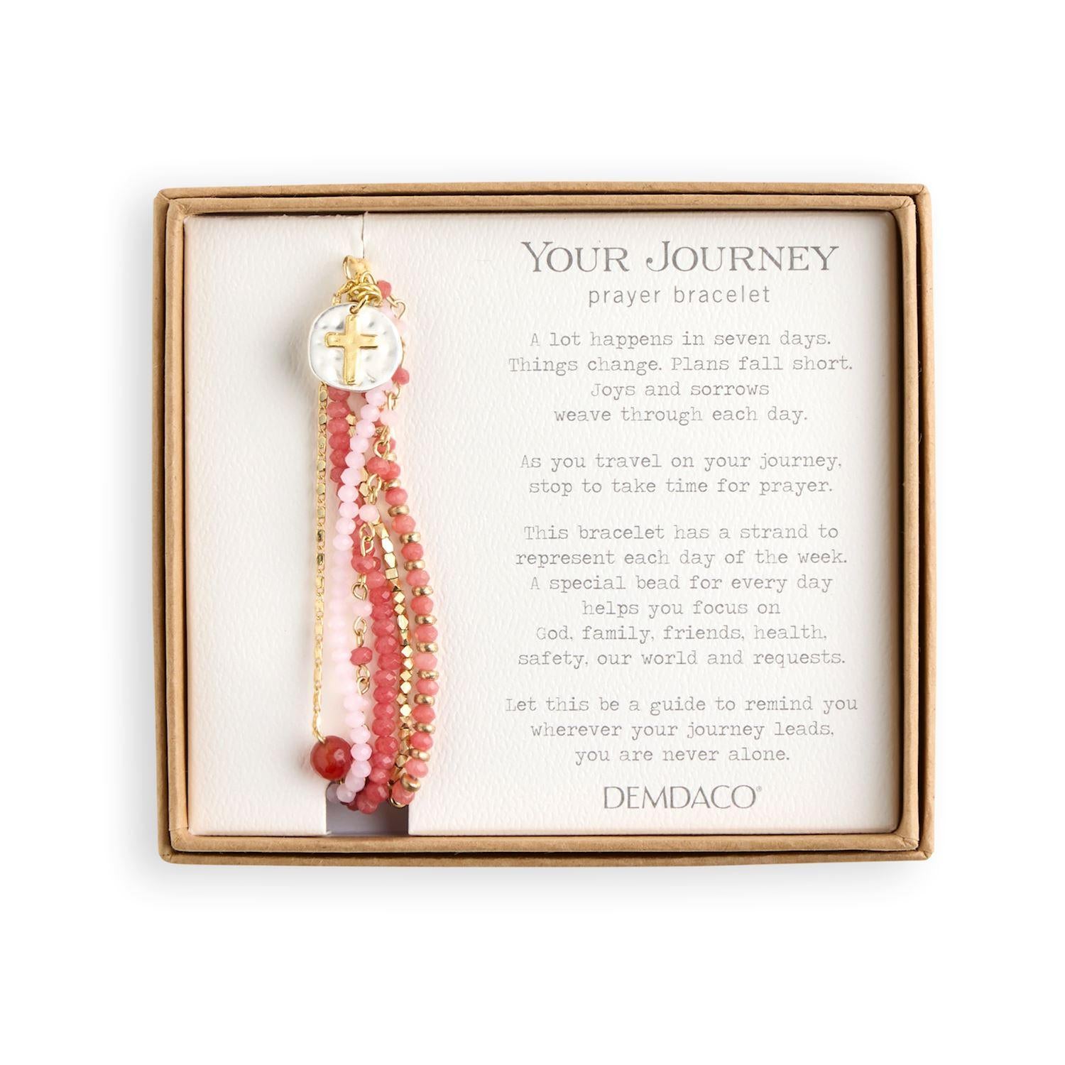 Blush Pink Beaded Prayer Jewelry