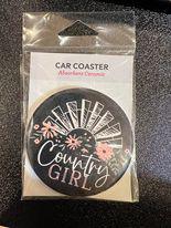 Country Girl Car Coaster