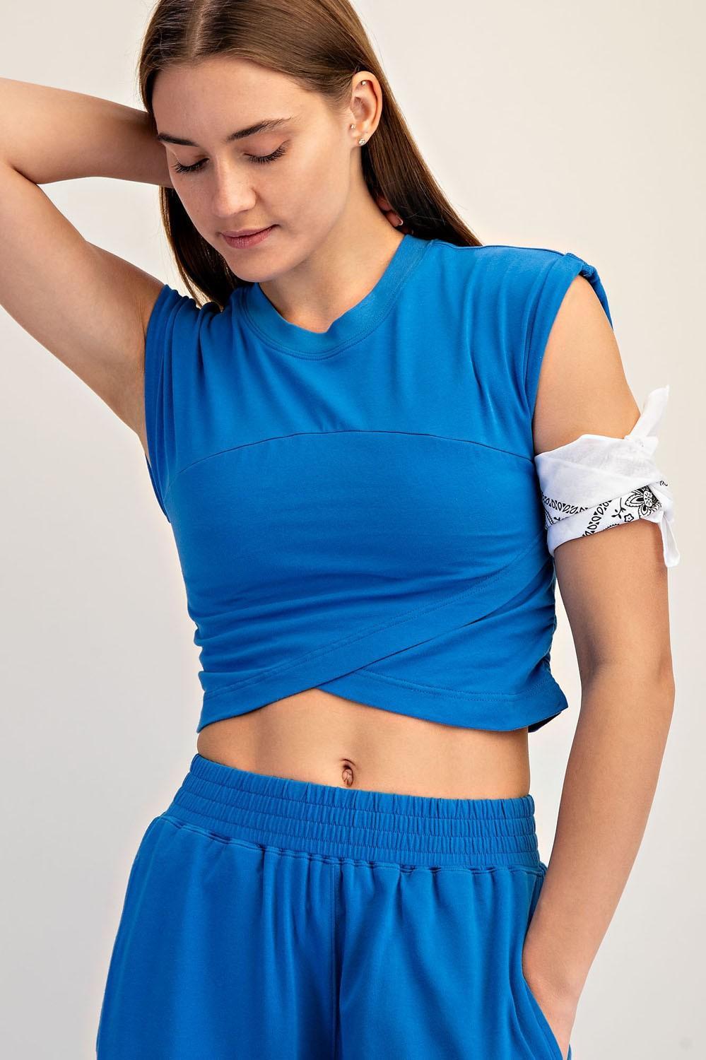 Cotton Lycra Crossover Set