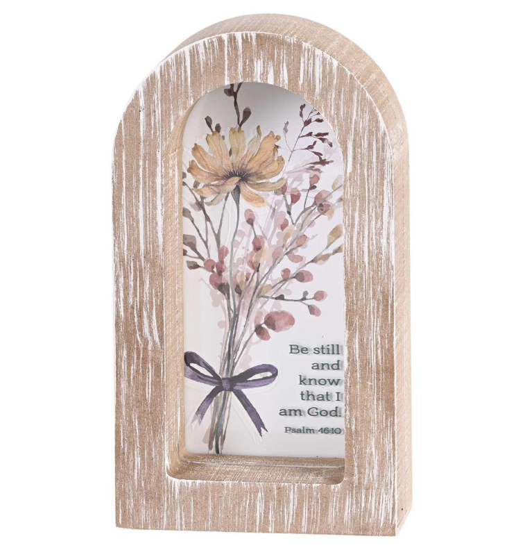FRMAS401 Framed Arch Be Still And Know 5X8