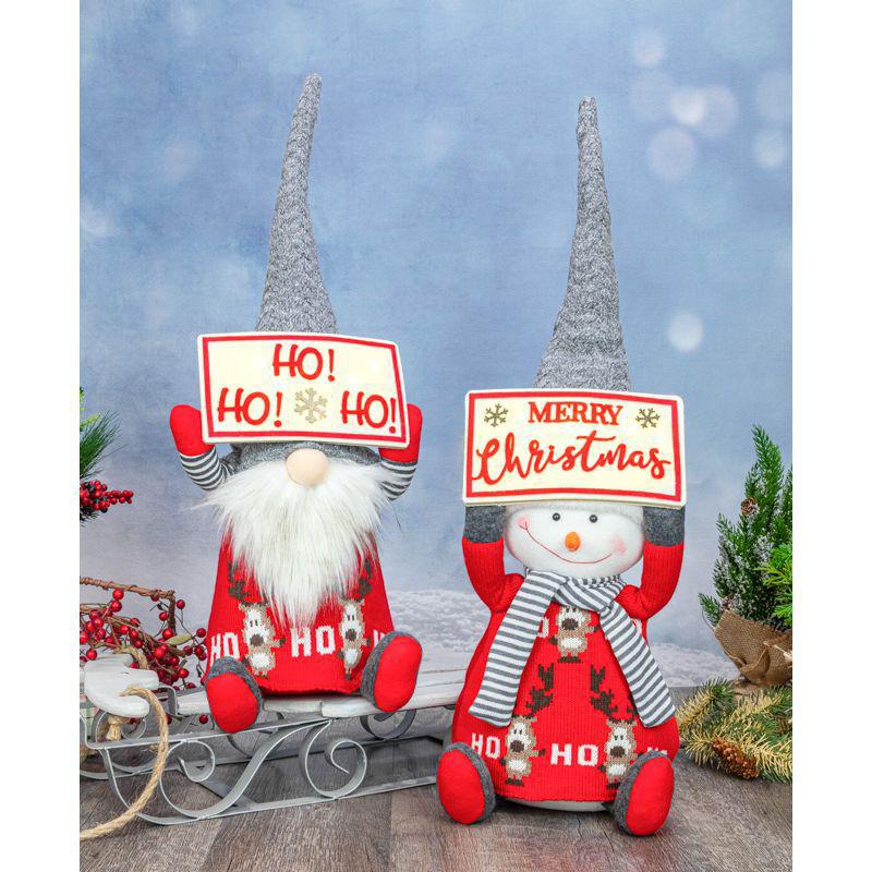 Santa Snowman Christmas Greeter