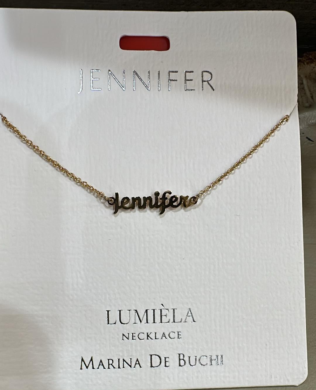 Lumiela Jennifer Name Necklace
