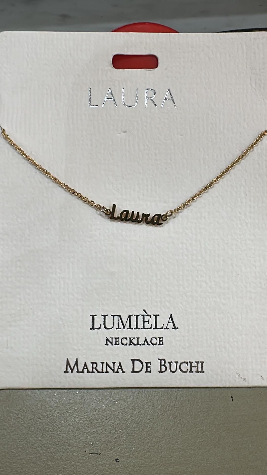 Lumiela Laura Name Necklace