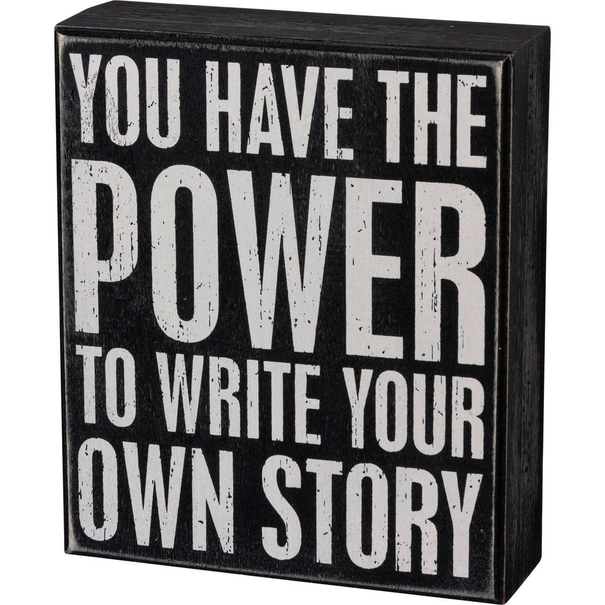 Own Story Box Sign