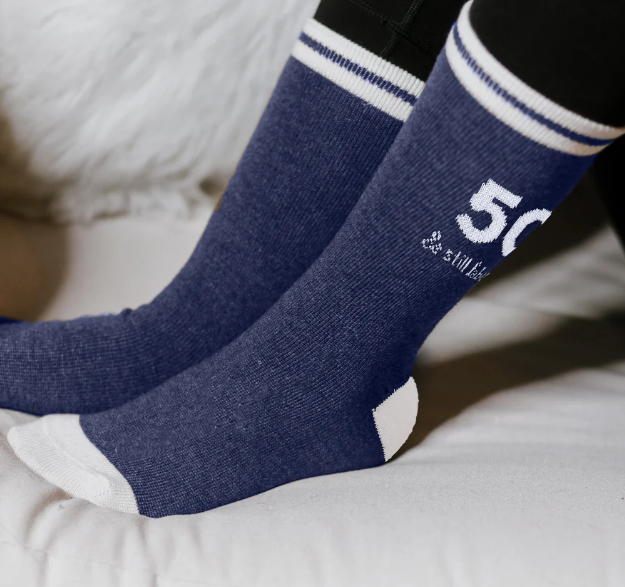 Milestone Birthday Ladies Crew Socks