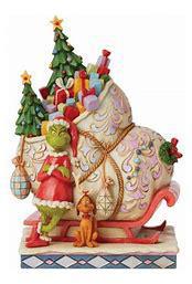 Grinch Standing in Front of Sled
