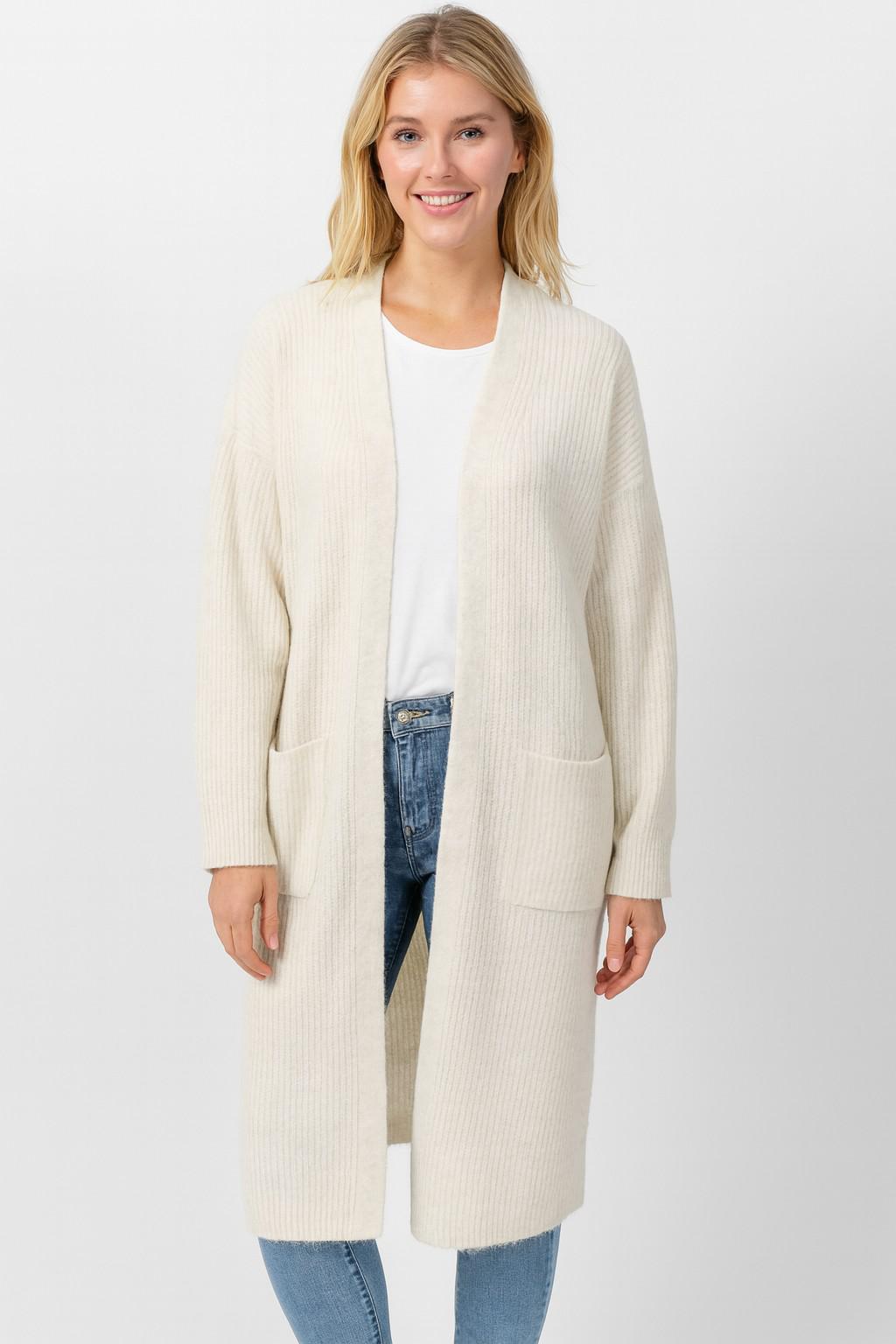 Long Ivory Cardigan