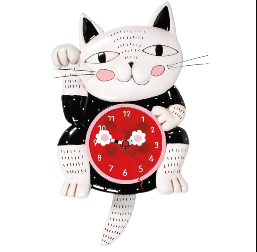 Lucky Cat Clock