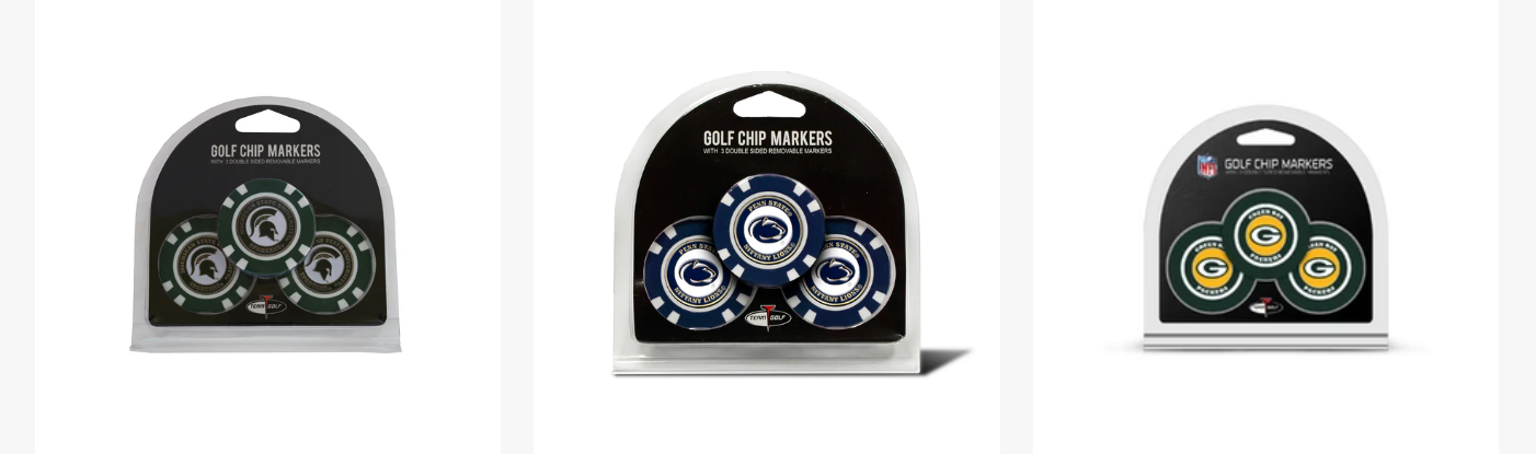 Team Golf 3-Pack Golf Chips