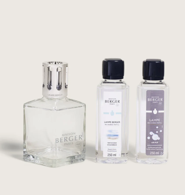 Essential Square Lamp Ritual Starter Kit with Air Pur So Neutral + Ocean Breeze