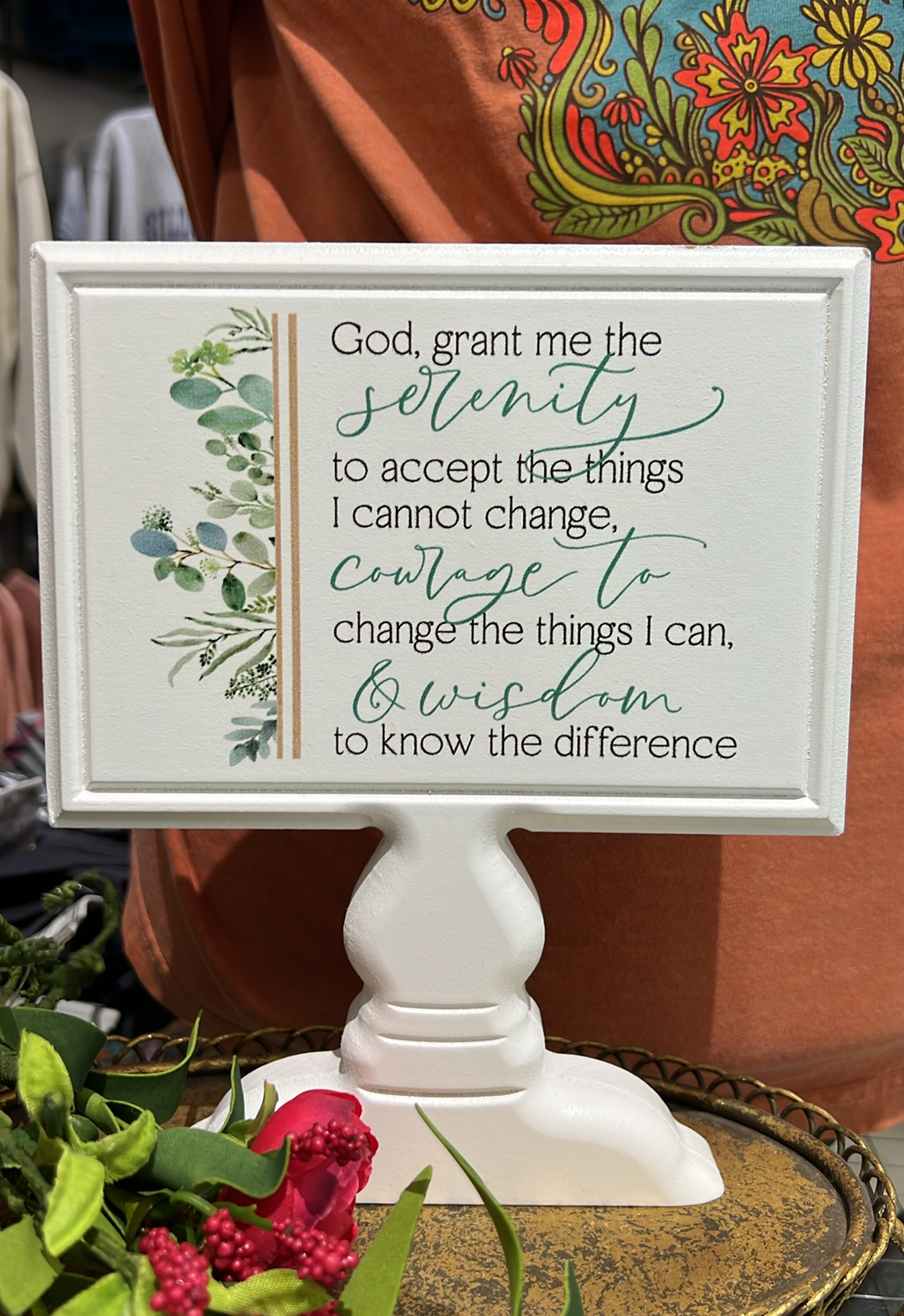 Serenity Prayer Standing Sign