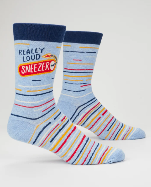 Really Loud Sneezer M-Crew Socks