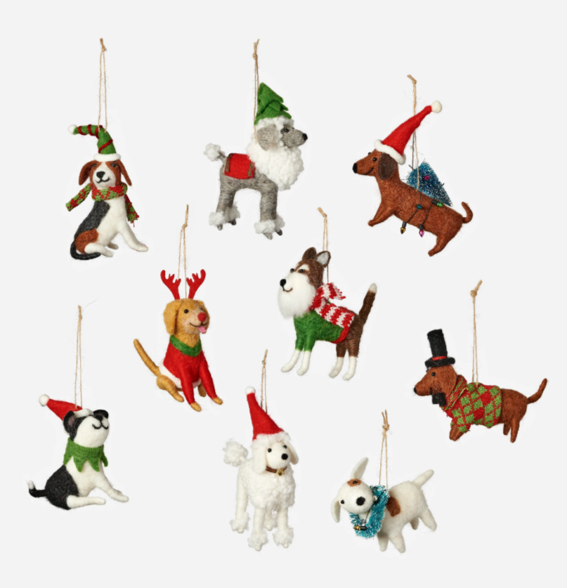 Dog Felt Ornament