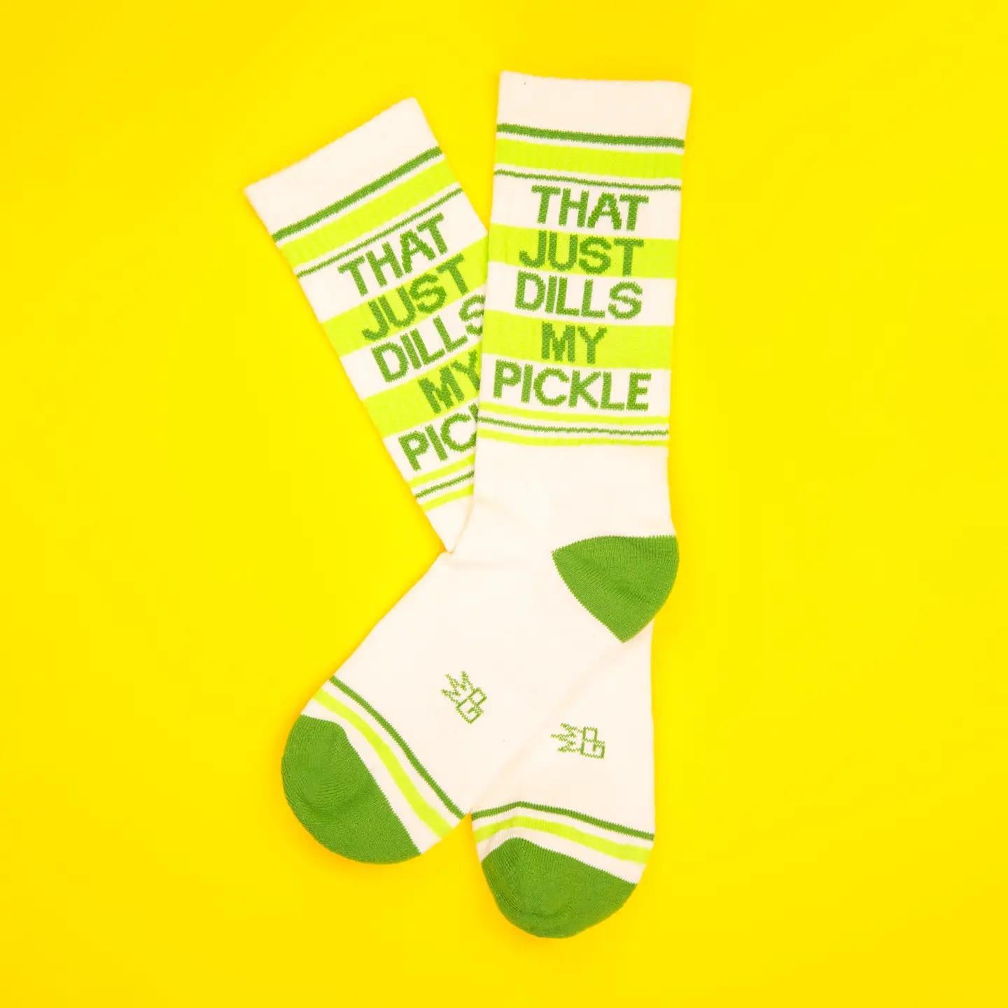 That Just Dills My Pickle Gym Crew Socks