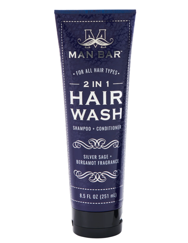MAN BAR® 2-in-1 Hair Wash - Silver Sage & Bergamot