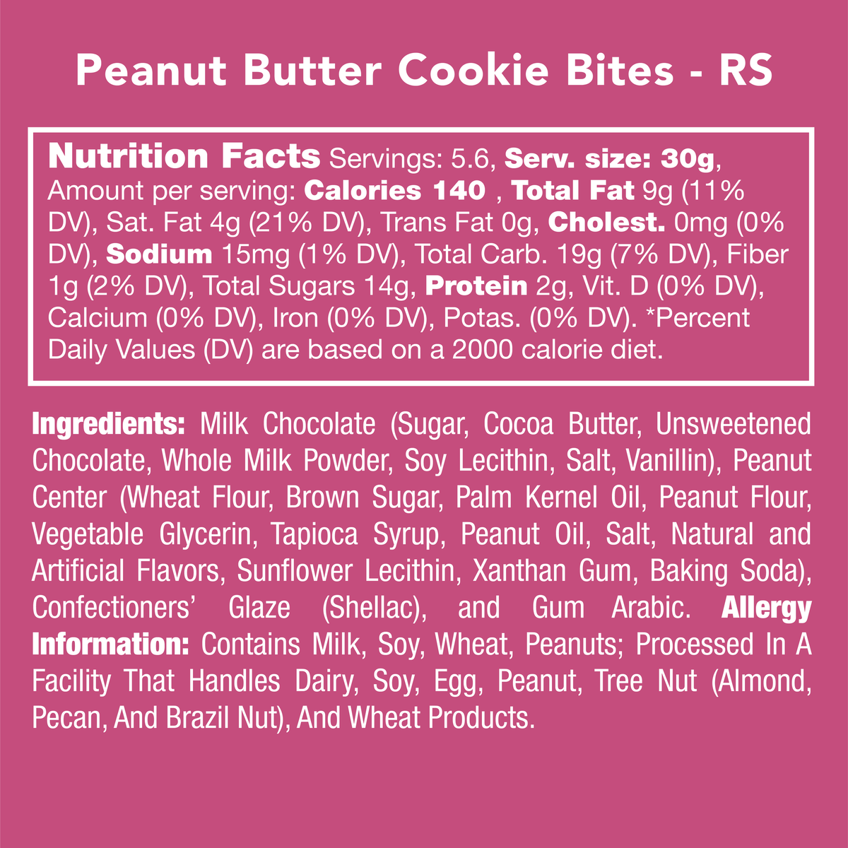 Peanut Butter Cookie Bites Candy