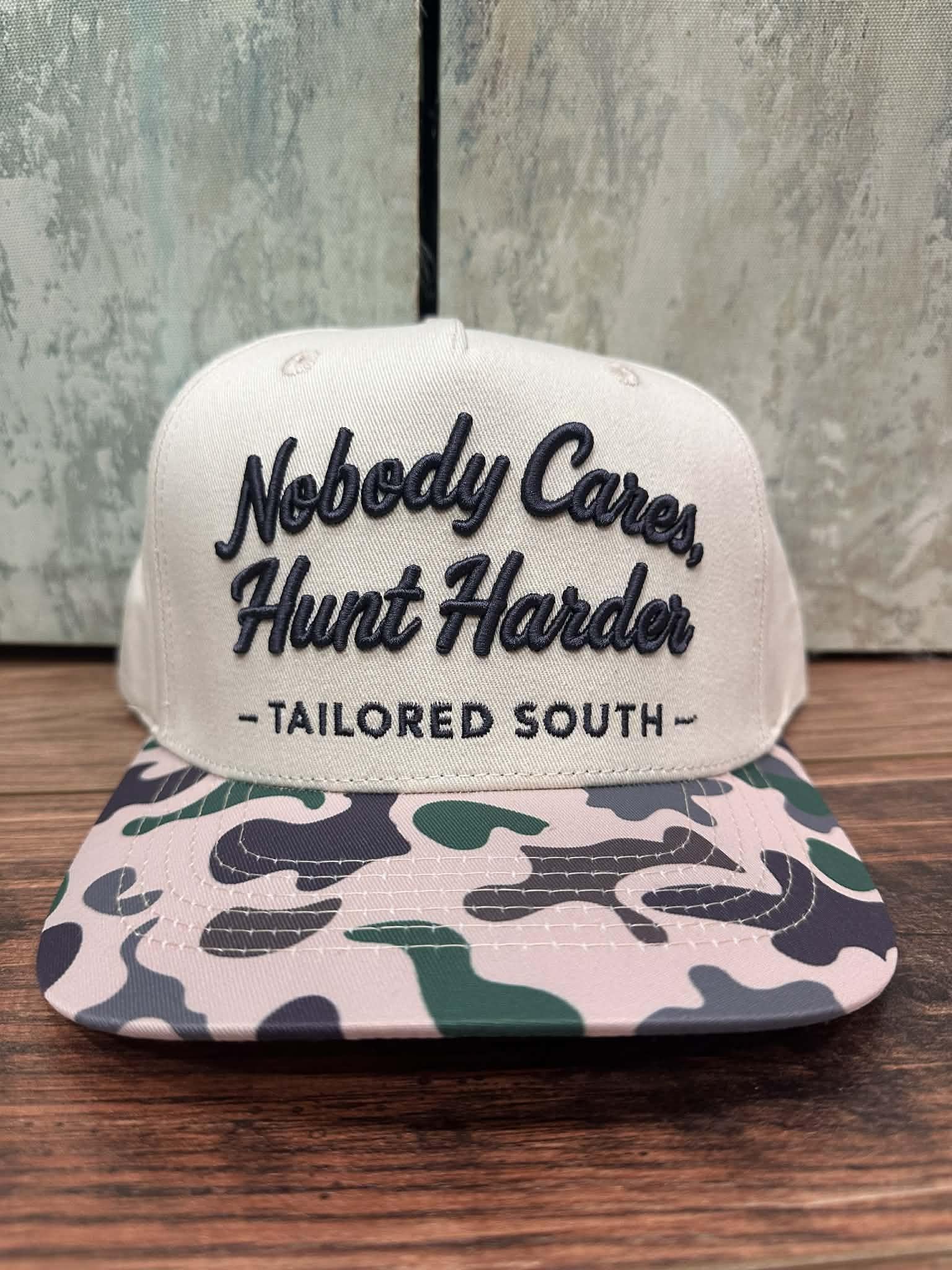 Nobody Cares Puff Embroidered Hat