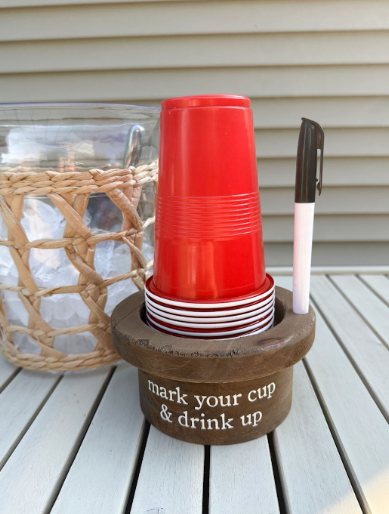 Disposable Cup & Marker Set
