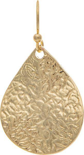 Textured Wavy Teardrop Earring
