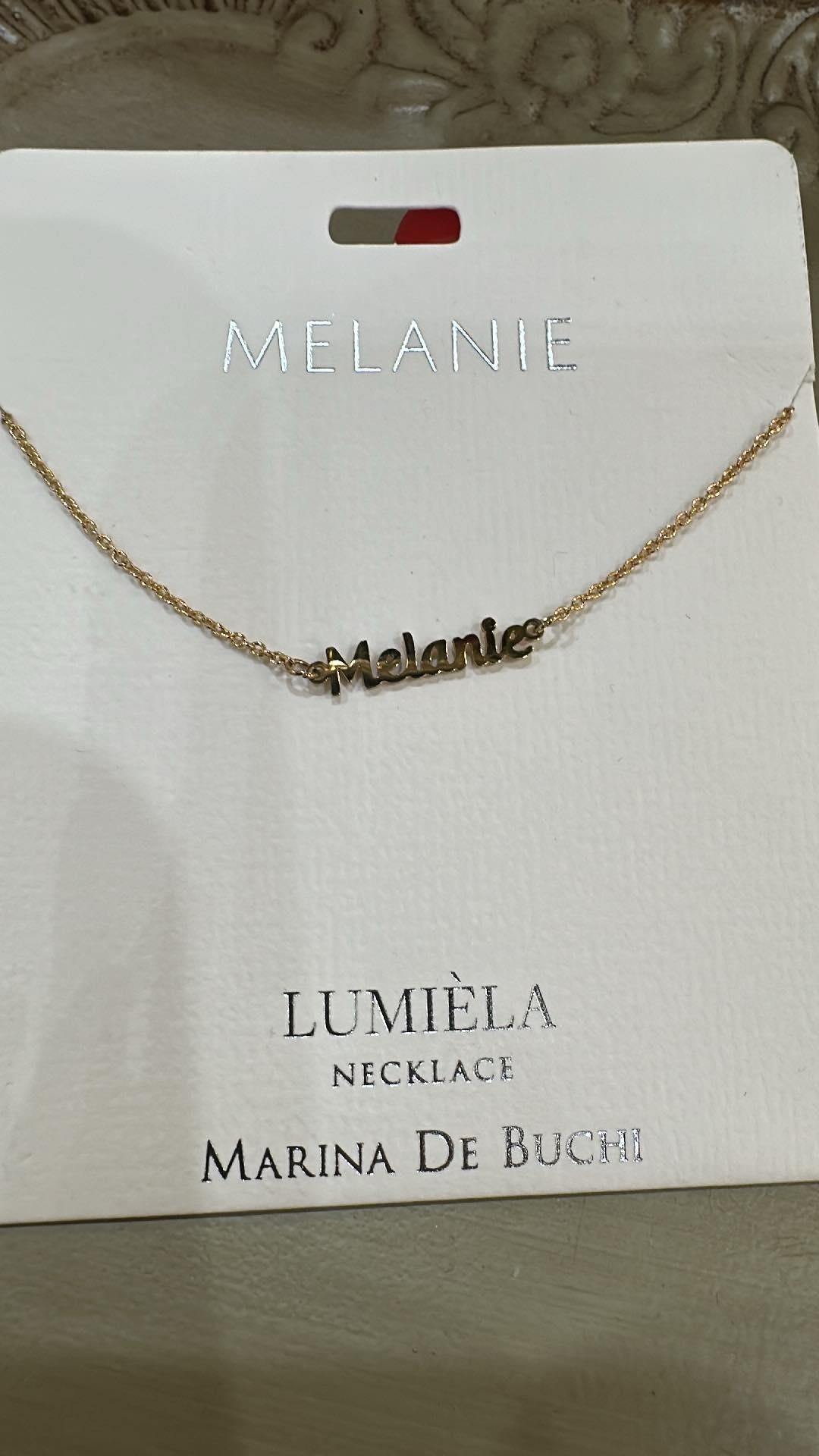 Lumiela Melanie Name Necklace