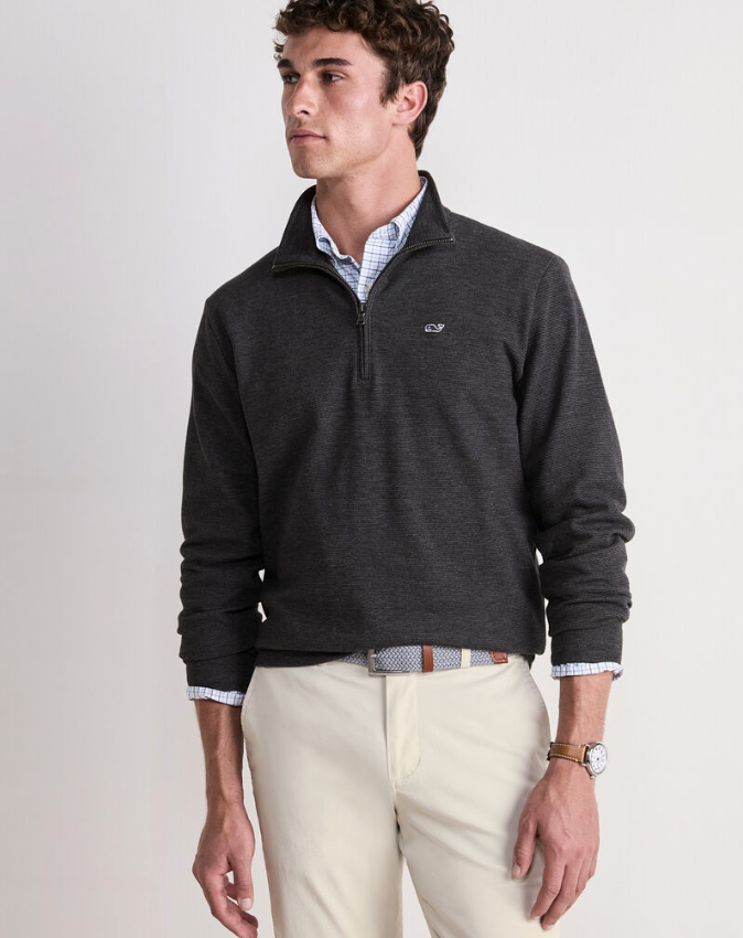 Saltwater Quarter-Zip Jet Black
