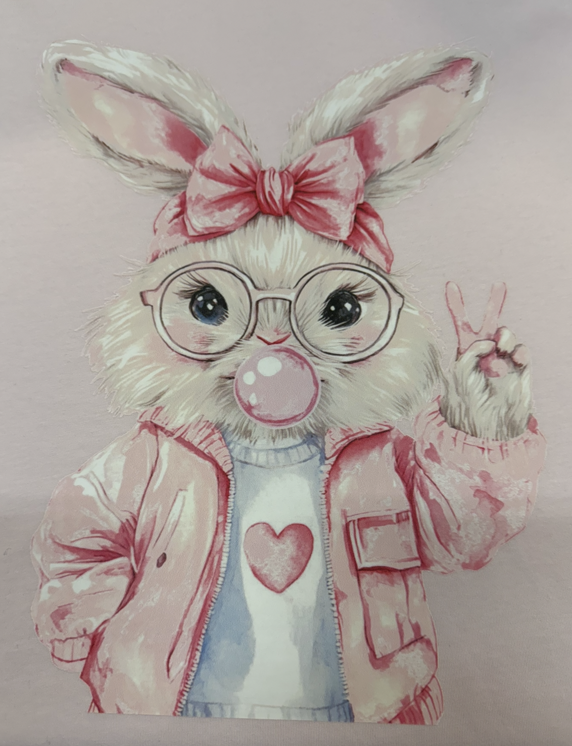 Pink Bubble Bunny