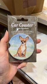 Chihuahua Sitting Car Coaster