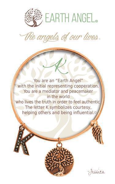 Letter K Earth Angel Bracelet