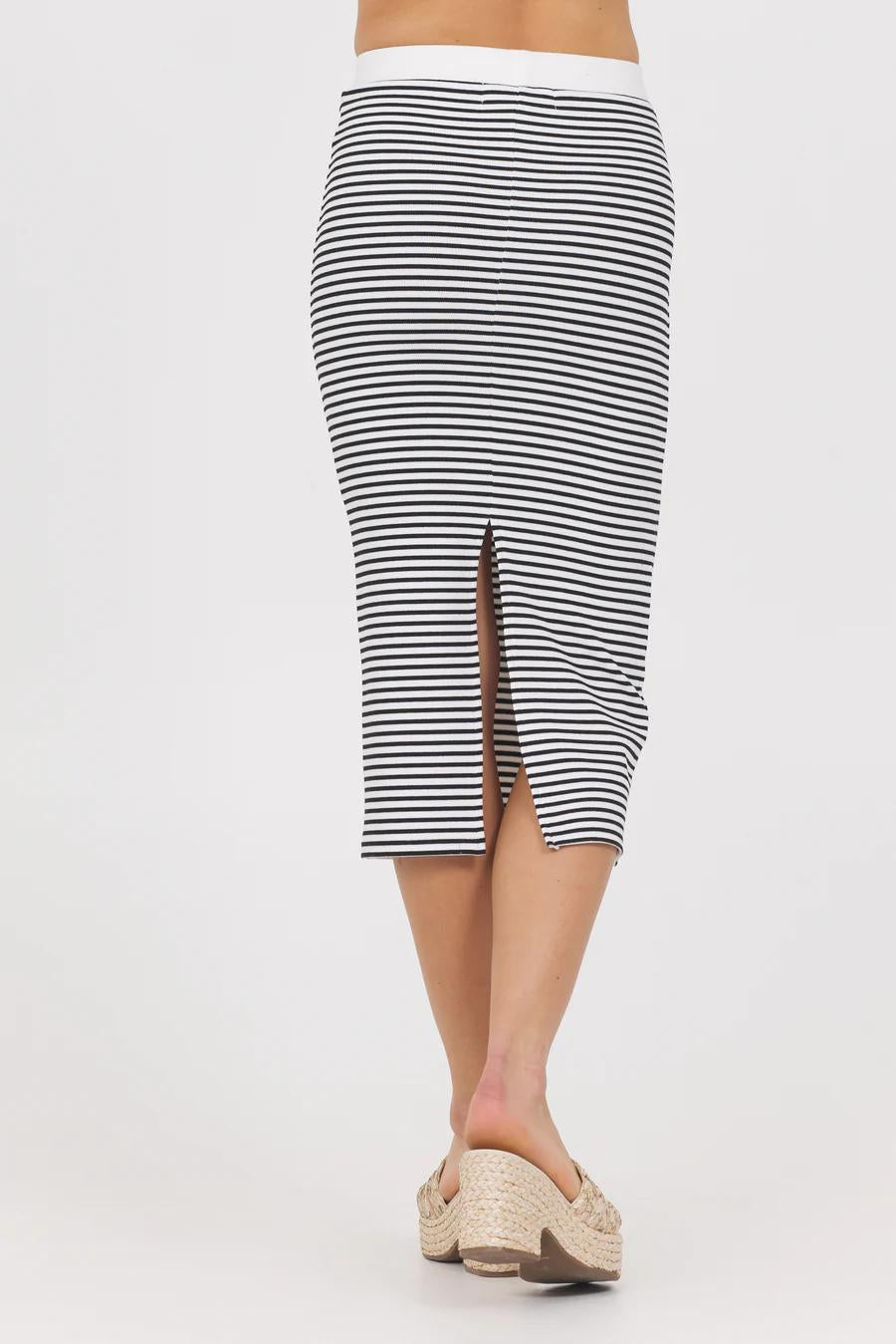 Striped Knit Skirt